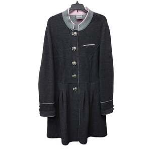 Geiger of Austria Women Boiled Wool Long Coat 44 US XL Preppy Old Money Heritage
